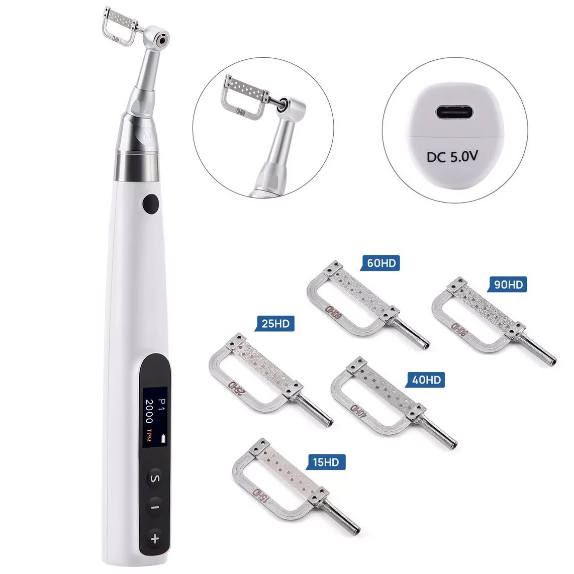 Betterway IPR 2000 Dental Electric Orthodontic Handpiece Interproximal IPR Kit With 5pc Strips